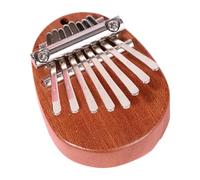 Xbsduih Mini Kalimba, 8 tasti, squisito pianoforte per dita, regalo per principianti, amanti della musica, carina ellisse, facile da usare