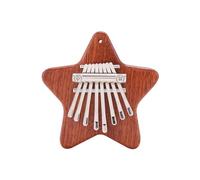 Xbsduih Mini Kalimba con 8 pulsanti, squisito pianoforte per dita per principianti, amanti della musica, grazioso ciondolo a pentagramma, facile da installare, facile da usare