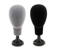 Xbsduih Modello di Testa di Manichino Parrucche Cap Occhiali Supporto per Espositore Testa di Schiuma Floccante Testa di Manichino Femmina