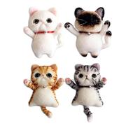 Xbsduih Needle Felting Kit - Set di 4 spille per gatti fai da te con istruzioni per adulti