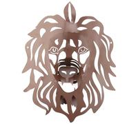 Xbsduih Nordic Gold - Parete con testa di leone a forma di testa di leone, da parete, per cucina, camera da letto, interno