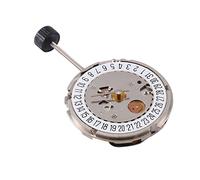 Xbsduih Nuovo di zecca 7021 movimento al quarzo doppio calendario può sostituire l'orologio 956.412 con tre perni, Come mostrato, 7021