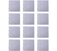 Xbsduih Pannelli acustici autoadesivi 12 pezzi 12 X 12 X 0,4 pannelli fonoassorbenti, pannelli decorativi da parete insonorizzati D