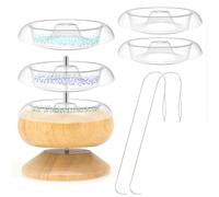 Xbsduih Perline spinner, set di 5 pezzi, vassoi intercambiabili rapidi, aghi per perline per la creazione di gioielli, durevoli, facili da installare, facili da usare