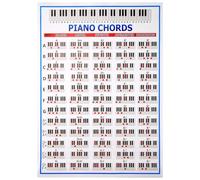 Xbsduih Pianoforte Chords Chart Tasti Musica Grafica Esercizio Poster Stave Piano Chord Pratica Grafico 88 Tasti Iniziatore Pianoforte Tabella Grandi Dimensioni