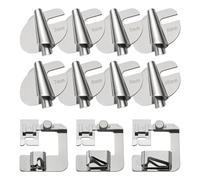 Xbsduih Piedini per sega a rullo, 3, 4, 5, 6, 7, 8, 9, 10, 13, 19, 25 mm, 11 pezzi.