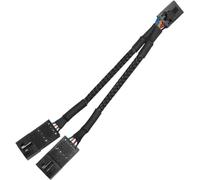 Xbsduih Prolunga Illuminazione RGB Sdoppiatore 1to2 da 4 Pin A Doppia Femmina Utilizzato per Adattatore Sdoppiatore Hub Ventola