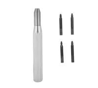Xbsduih Rimozione per corona, supporto per apertura, cassa dell'orologio di marca + strumento di riparazione orologi a 4 lame, pezzi di ricambio, argento