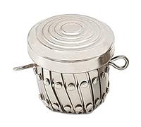 Xbsduih Rotondo Fine Hardware Malvagio Telaio Parti Penne Borsa Frizione Telaio Chiusura Manna Cilindro Cattivo Accessori (Argento)