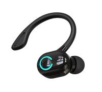 Xbsduih S10 Auricolare Wireless Bluetooth 5.2 Auricolare HiFi Stereo con Controllo Vocale Auricolari Montati Sull'Orecchio IPX con Microfono,Nero