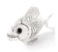 Xbsduih Scheletro Pesce Halloween Modello Scheletro Pesce Modello Scheletro Pesce Modello Plastica Animale Carpa Cranio Pesci Osso Arte Ornamento, per Camera da Letto
