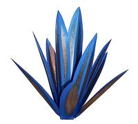 Xbsduih Scultura rustica Tequila in metallo, pianta d'agave, decorazione da giardino rustica dipinta a mano, per esterni, 55 cm