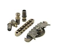 Xbsduih Sella a rullo per chitarra a 6 corde, ponte Tune-O bronzo, cordiera per chitarra LP E ricambi bronzo