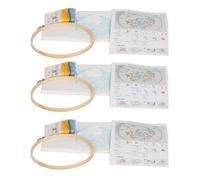 Xbsduih Set da ricamo da 3 pezzi, set di materiali fatti a mano per principianti, motivo piante stampate, adatto per adulti e bambini