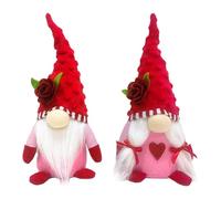 Xbsduih Set di 2 decorazioni in peluche di San Valentino, per la decorazione della tavola di San Valentino