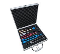 Xbsduih Set di 4 forchette mediche per la guarigione del suono come da immagine, in lega di alluminio per la guarigione della terapia sonora chakra per mantenere il corpo