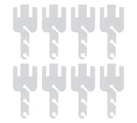 Xbsduih Set di 8 tenditori per macchine a maglia con barre di tensione in acido acrilico trasparente e parti per utensili a maglia