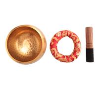 Xbsduih Set di campane tibetane, accessori, facile da giocare per principianti, suono totale realizzato a mano per meditazione consapevole