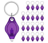 Xbsduih Set di lampade fluorescenti a batteria, 10 lumen, portatile, colore viola, confezione da 20
