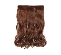 Xbsduih Set di Parrucche nel Tre Pezzi Ispessite da 55 cm Parrucca Grande Ondulata Lunga e Riccia Parrucca per Capelli Ad Alta Temperatura Parrucca Rotolo Ondulato Lungo