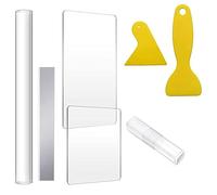 Xbsduih Set di utensili per ceramica con 7 pietre di argilla, taglierina in plastica, raschietto, piastra acrilica, mattarello, utensili per argilla, durevole, alta qualità