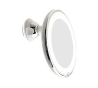 Xbsduih Specchio ingranditore 10x con luce, specchio da trucco con luci, specchio da trucco a LED dimmerabile per bagno, camera da letto, hotel, durevole, facile da installare, facile da usare