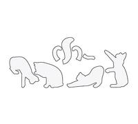 Xbsduih Stampi fai da te per scrapbooking goffratura carta per foto stampaggio fai da te modello modello di gatto modello 10 A