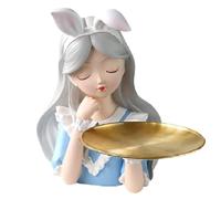 Xbsduih Statua da ragazza, decorazione per la casa, vaso in resina, modello, vassoio portaoggetti, soggiorno, vasi di fiori, artigianato, decorazione per soggiorno, facile da usare, di alta qualità
