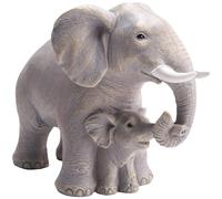 Xbsduih Statua di elefante - decorazione elefante - regalo per donne - decorazione per la casa, ufficio, libreria, supporto TV, soggiorno, durevole, facile da usare