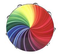 Xbsduih Strumento a percussione Jingle a 8 file, per adulti, stile colorato, durevole, facile da usare
