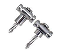 Xbsduih Supporto per fibbia con viti di fissaggio per albero di montaggio, accessori per chitarra, argento