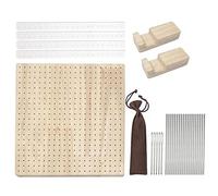 Xbsduih Tavola di blocco per uncinetto quadrata, set di accessori fai da te con piccoli fori, tappetino di bloccaggio, blocco per lavorare a maglia e uncinetto