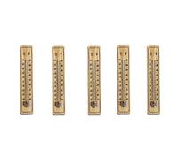 Xbsduih Termometro In Legno da 5 Pezzi Termometro di Medie Dimensioni e per Uso Domestico