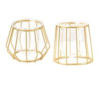 Xbsduih Terrario retrò, linea di ferro, vaso idroponico, decorazione per la casa, in metallo, stile nordico, durevole, facile da usare