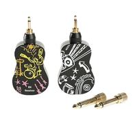 Xbsduih Trasmettitore Ricevitore Pick-Up per Chitarra 2.4Ghz Come da Immagine In Plastica Accessori Musicali per Chitarra Elettrica Basso Violino