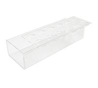 Xbsduih Vaso rettangolare in acrilico con 12 fori per tavolo da pranzo, rettangolare decorativo moderno vaso