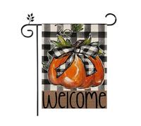 Xbsduih Zucca decorativa da giardino - 12 x 18, stampa su entrambi i lati, design a zucca vivace