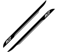 XBTGHWMZ Adesivi per Minigonne Laterali Dell'Auto per Peugeot RCZ, Adesivi Impermeabili per Sportive, AntiGraffio Adesivi per Auto,Black-Grey