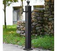 XBTGS Colonna d'acqua per esterni in acciaio inox resistente con rubinetto, soluzione di approvvigionamento idrico verticale antigelo per cortili, patii e spazi esterni, A-114c, A-114 cm/44,8 pollici