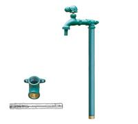 XBTGS Colonna d'acqua per rubinetto da esterno durevole, rubinetto verticale da giardino, antigelo antigelo per irrigazione da cortile, montaggio a pavimento, 40 cm, elegante fi, verde, 60 cm