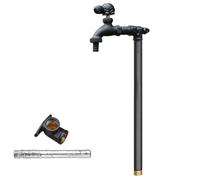 XBTGS Colonna d'acqua per rubinetto da esterno durevole, rubinetto verticale da giardino, antigelo antigelo per irrigazione da cortile, montaggio a pavimento, 40 cm, elegante fi, nero, 80 cm