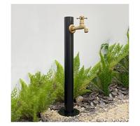 XBTGS Colonna d'acqua verticale da giardino in acciaio inossidabile 304, supporto per tubo autoportante con rubinetto di blocco, erogatore d'acqua antigelo per esterni, soluzione per fontana e