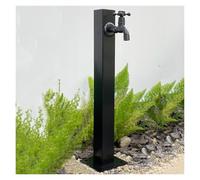 XBTGS Colonna d'acqua verticale da giardino in acciaio inossidabile 304, supporto per tubo autoportante con rubinetto di blocco, erogatore d'acqua antigelo per esterni, soluzione per fontana e