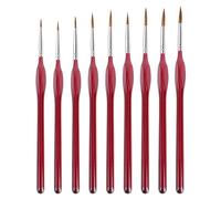 XBTGS Set di pennelli per pittura ad acquerello, in miniatura, olio, acrilico, kit di dettagli per capelli per il disegno del modello, scarabocchiare con dinosauro bianco4, come mostrato, scarabocchio