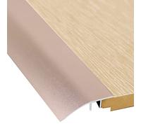 XBTGS Striscia di transizione per pavimento, cucina, camera da letto, 95/105/115/125/135/145 cm, striscia di transizione per pavimento e pavimento, strisce di collegamento per soglia HEI, oro viola