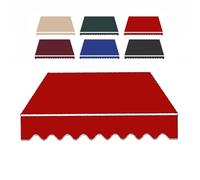 XBTGS Tessuto di ricambio per tenda parasole impermeabile retrattile per terrazza, balcone, cortile, porta finestra e facile da installare, 3 x 2 m, 91,4 x 0,64 x 2 m, 300 x 200 cm, rosso