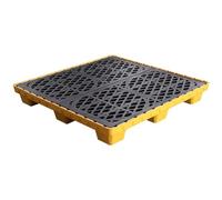 XBTGS Vassoio di contenimento delle fuoriuscite di olio a tenuta stagna con griglie per il controllo industriale delle fuoriuscite e lo stoccaggio del tamburo, L: 1250 x 1250 x 170 mm, L: 1250 x 1250