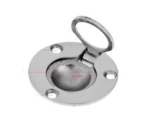 XBtouBUey Acciaio Inossidabile 316 Marine da Incasso sul Ponte Hatch Locker Flush Pull Maniglia di Sollevamento Anello Manopola della Porta Pull Ring Hardware per Barche(50x50mm)