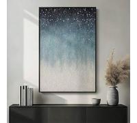 XBTYKPB Quadri astratti in bianco e nero, grandi quadri moderni su tela per pareti, stampe artistiche con linee minimaliste, 80x110 cm con cornice