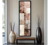 XBTYKPB Quadro su tela alto e sottile, decorazione murale lunga e stretta per la casa in stile contemporaneo, arte astratta moderna per la stanza o l'ufficio (65x195 cm/senza cornice)